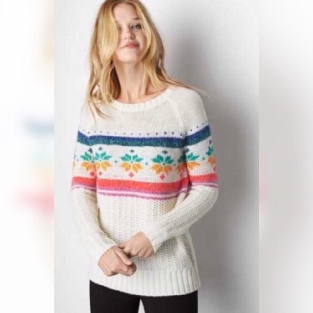 American Eagle winter snowflake jegging sweater